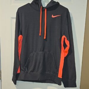 Nike Therma-Fit Gray Hoodie with Pink Trim